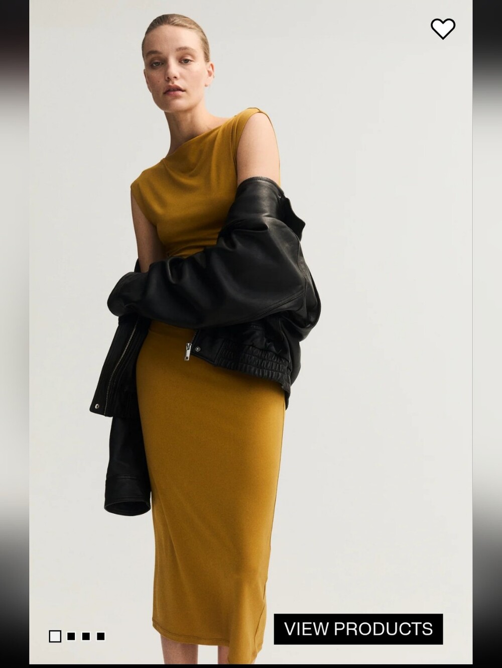 Mustard Yellow Cap-sleeved dress Sz XL